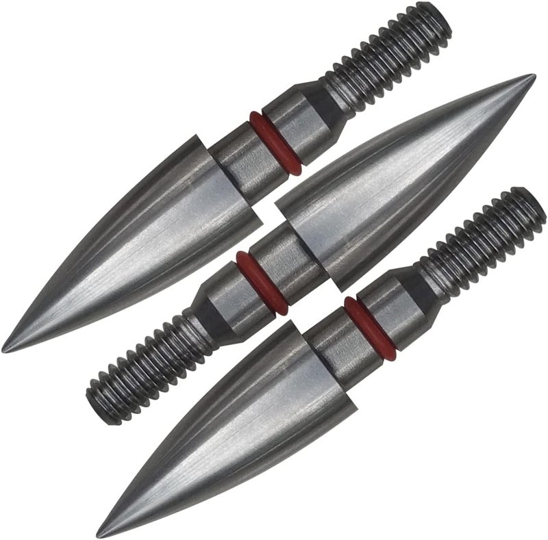 Wdfhudj Stainless Steel Archery Field Points,9/32″ 19/64″ 5/16″ 11/32″ Diameter 100/125/150/175/200/250/300 Grains,Screw in Archery Field Tips(1 Dozen 12PCS) - Image 5
